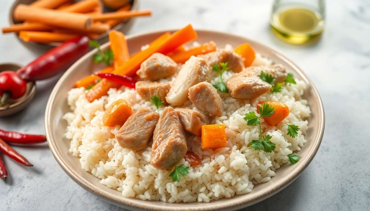 Riz au poulet à la chinoise : une explosion de saveurs