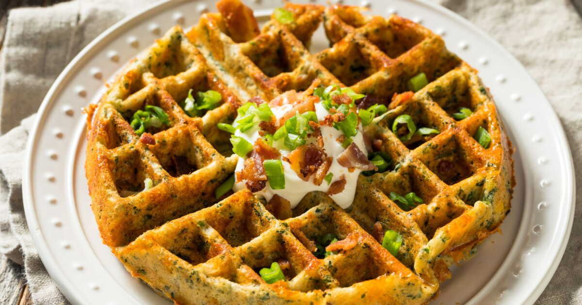 La recette légère des gaufres aux légumes