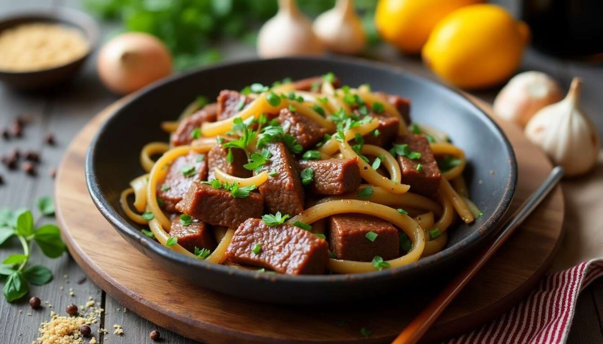 Un plat traditionnel aux saveurs asiatiques