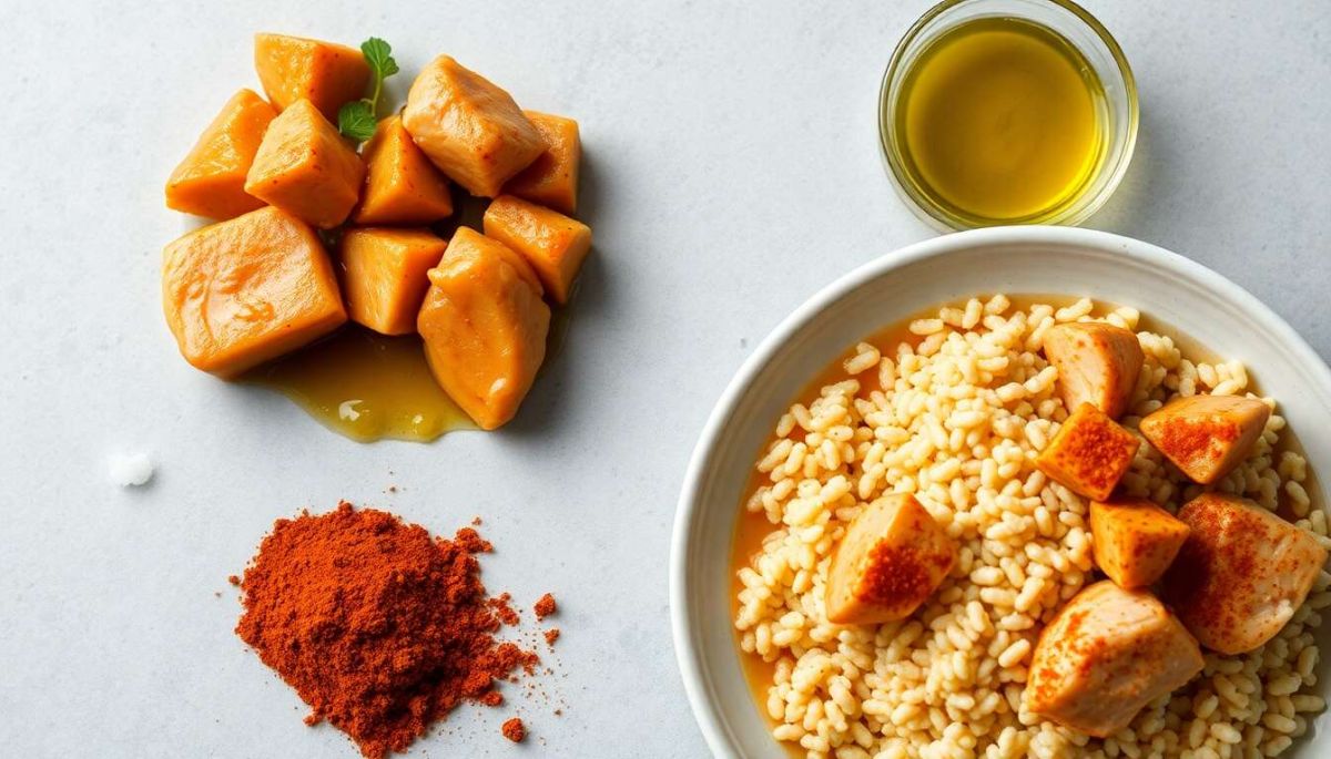 Une explosion de saveurs : poulet épicé et semoule en bouillon