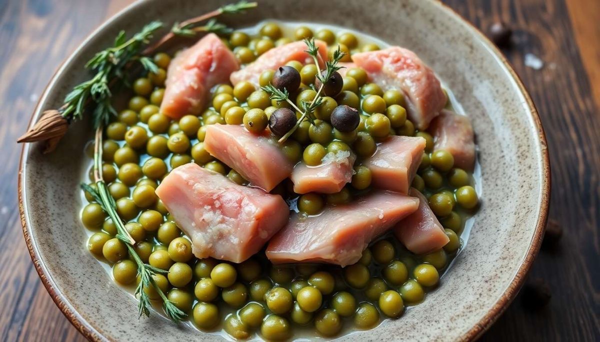 La douceur réconfortante du petit salé aux lentilles