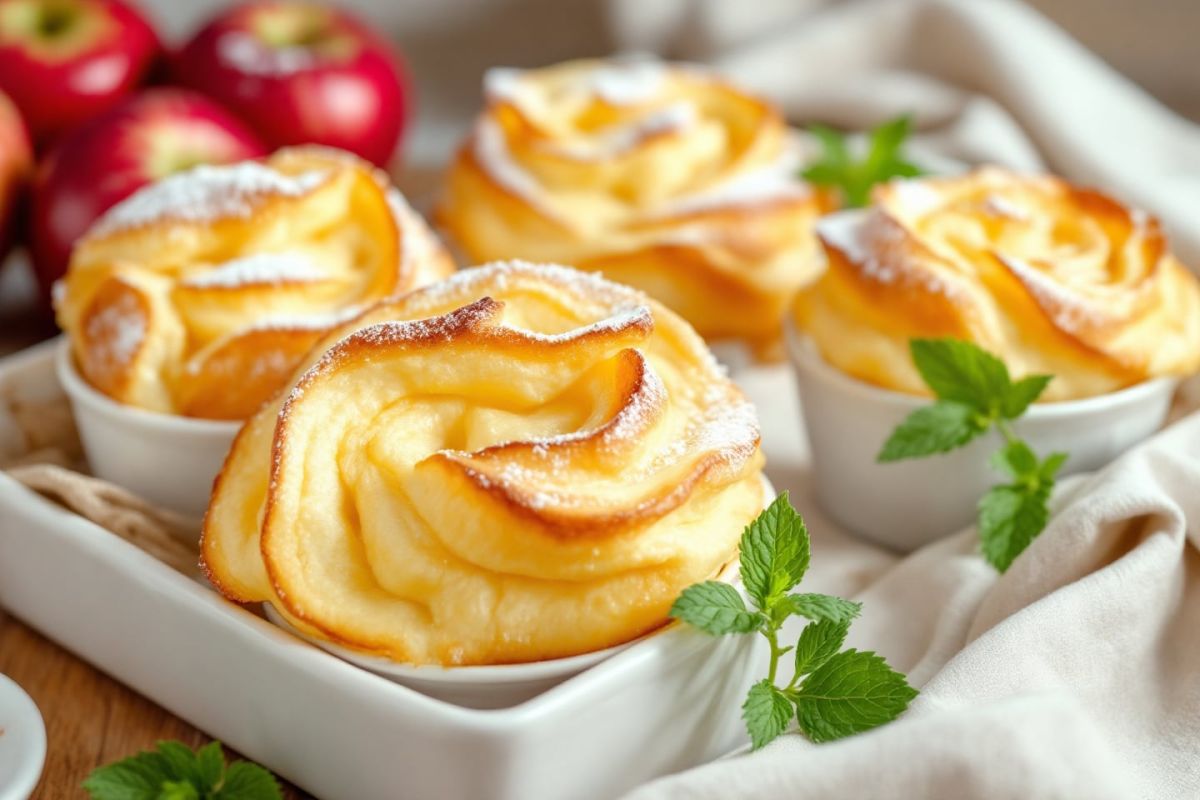 La magie du soufflé aux pommes : un dessert d'automne irrésistible