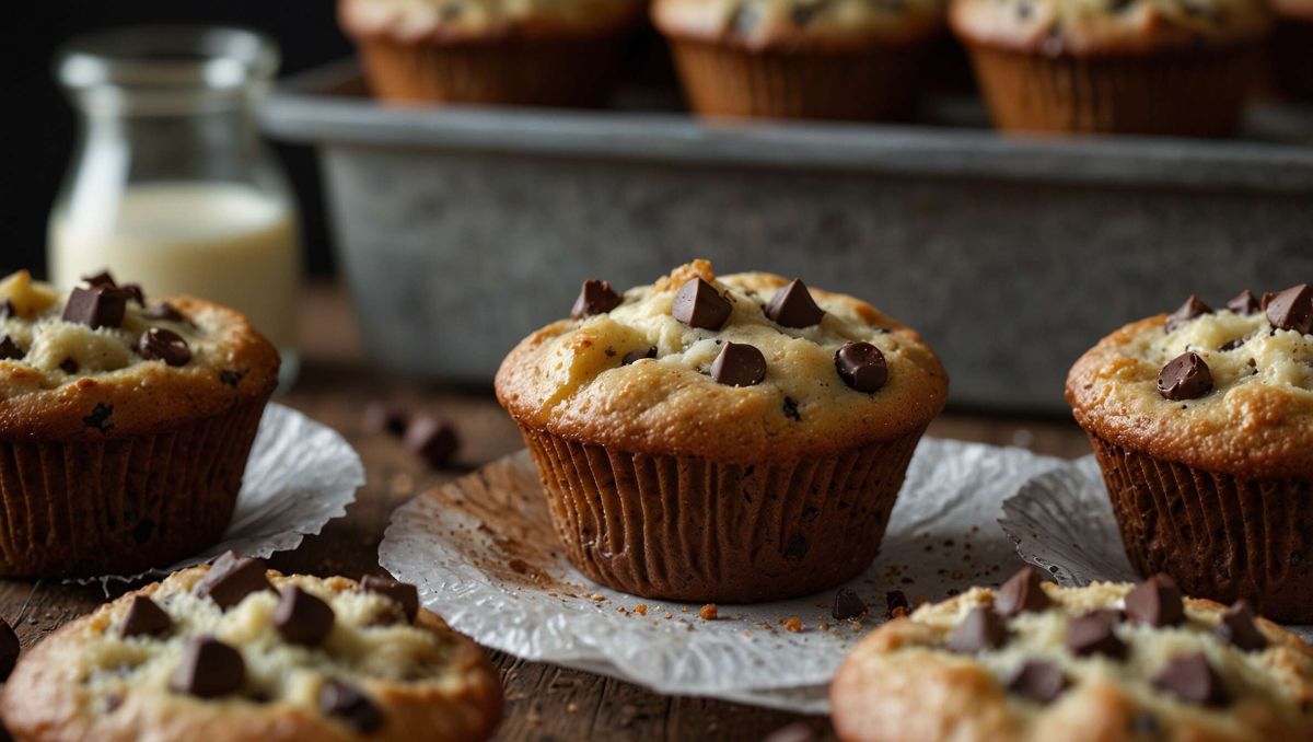 Savourez des muffins aux pépites de chocolat : une recette simple et gourmande