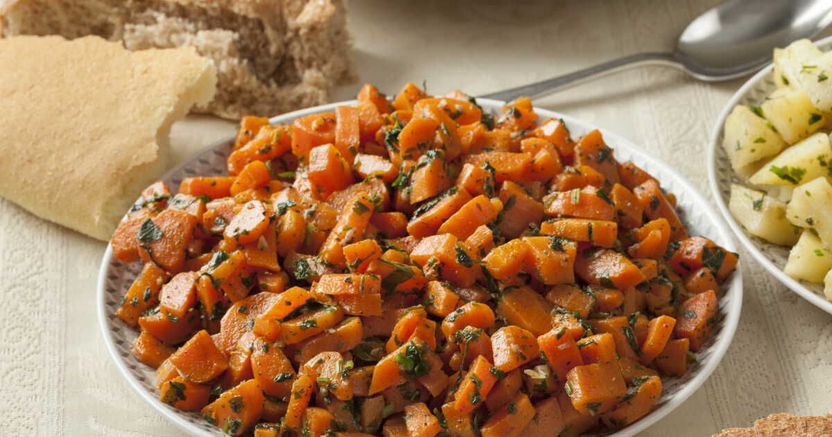 Découvrez la délicieuse salade de carottes à la marocaine de Julie Andrieu