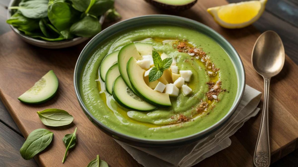Gaspacho vert au fromage frais : une entrée rafraîchissante et surprenante