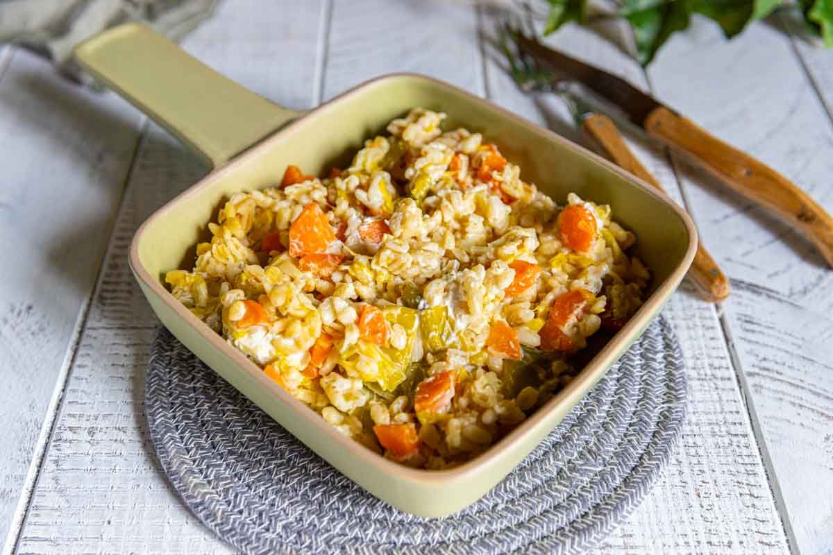 découvrez notre cocotte de blé aux légumes au cookeo