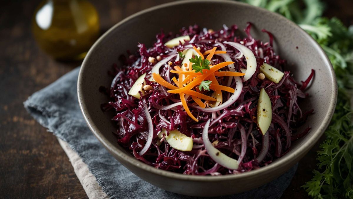 Une salade de chou rouge au Thermomix pour égayer vos repas