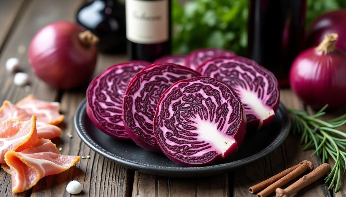 Chou rouge aux lardons : un plat réconfortant au vin rouge