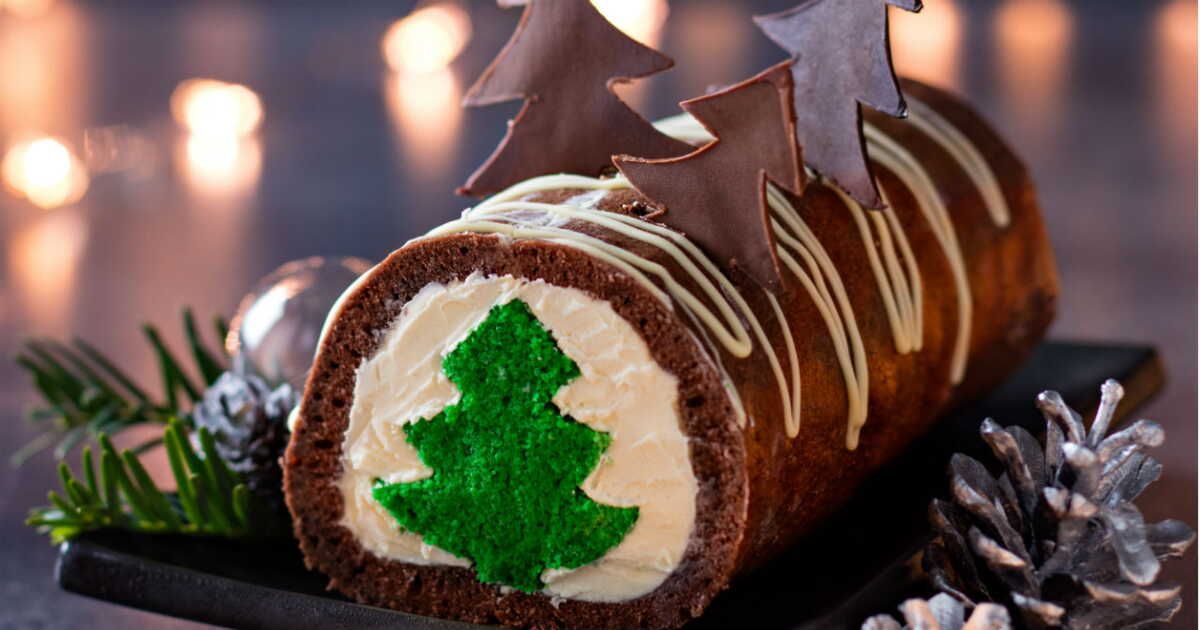 Sublimez vos fêtes avec une bûche de Noël roulée au cœur en sapin
