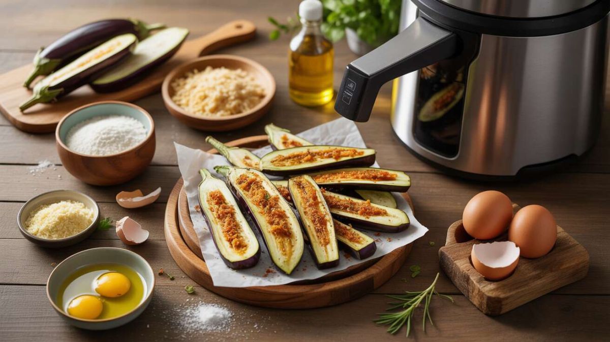 Découvrez la recette savoureuse des frites d'aubergines au Air Fryer
