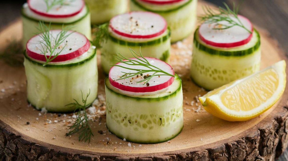 Rouleaux de concombre farcis : fraîcheur et légèreté à l'été
