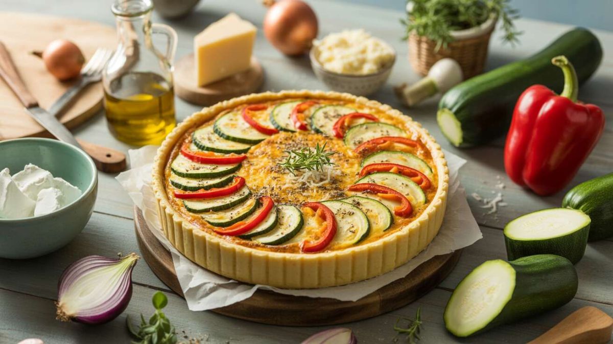 Une quiche aux légumes d'été réinventée pour vos dîners ensoleillés