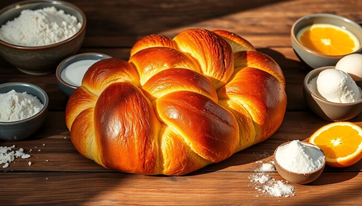 Une brioche tressée à la fleur d'oranger, un régal envoûtant