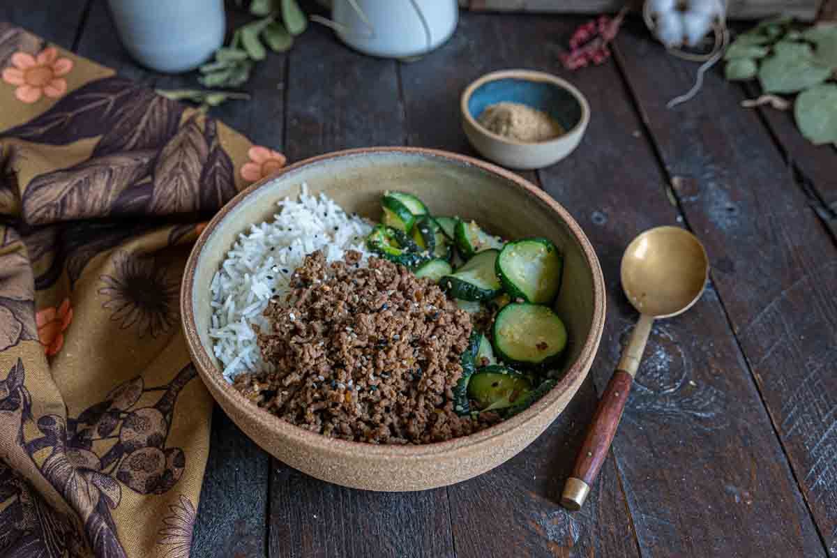 Le délicieux boeuf haché à la coréenne, simple et savoureux