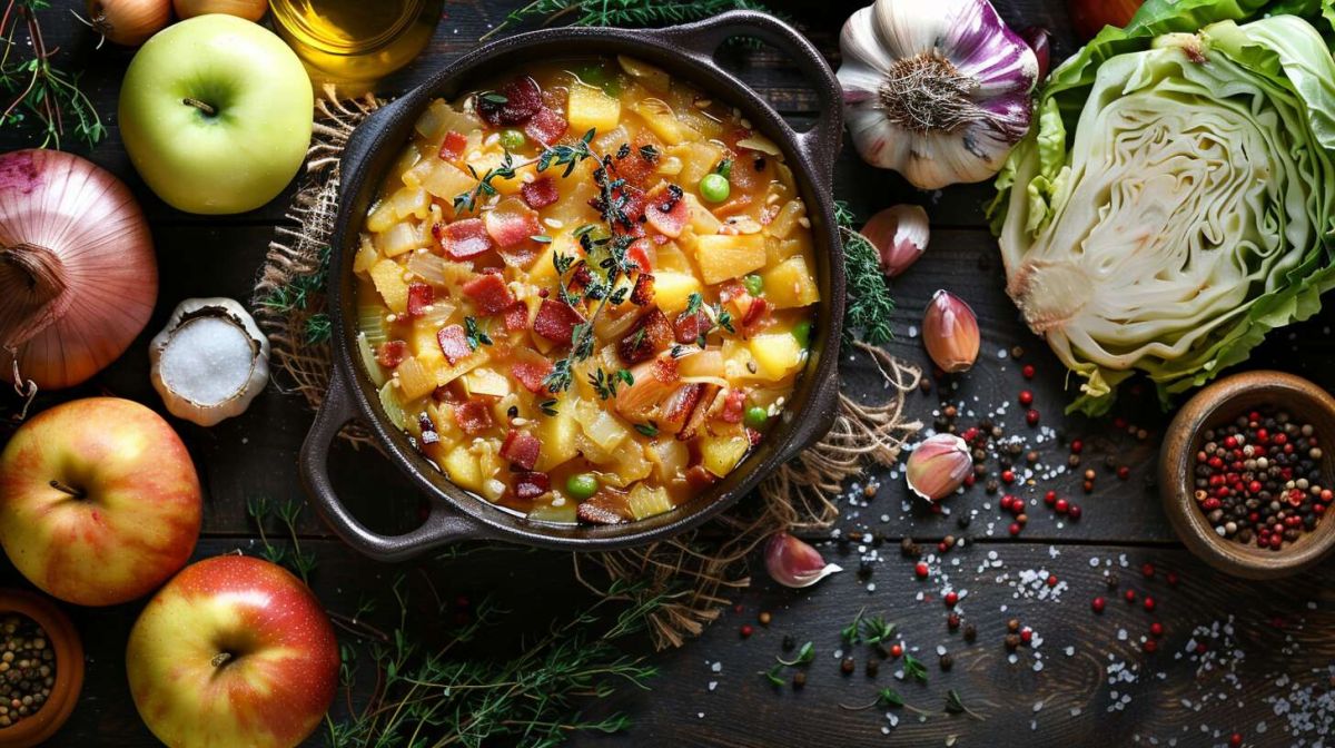 Chou et pomme en cocotte : un délice automnal à partager