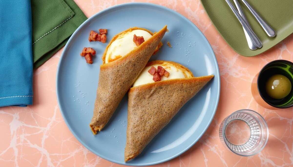 Découvrez la galette sarrasin au bleu et lardons : un délice breton revisité