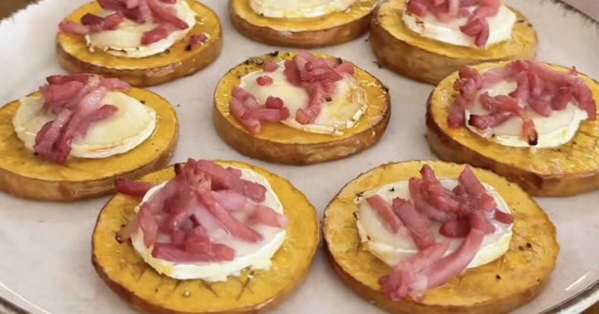 Découvrez la recette originale des pavés de butternut rôtis au chèvre et au miel