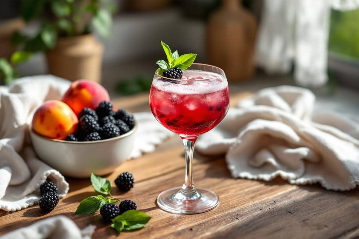 Un cocktail estival à découvrir : le gin basilic-mûres