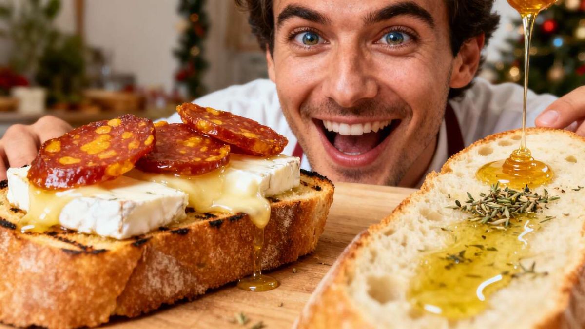Des tartines apéritives chorizo et fromage de brebis pour un moment gourmand