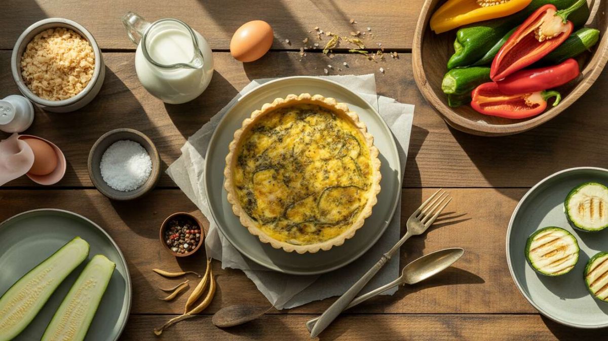 La quiche sans pâte aux légumes d'été : un délice rapide et coloré