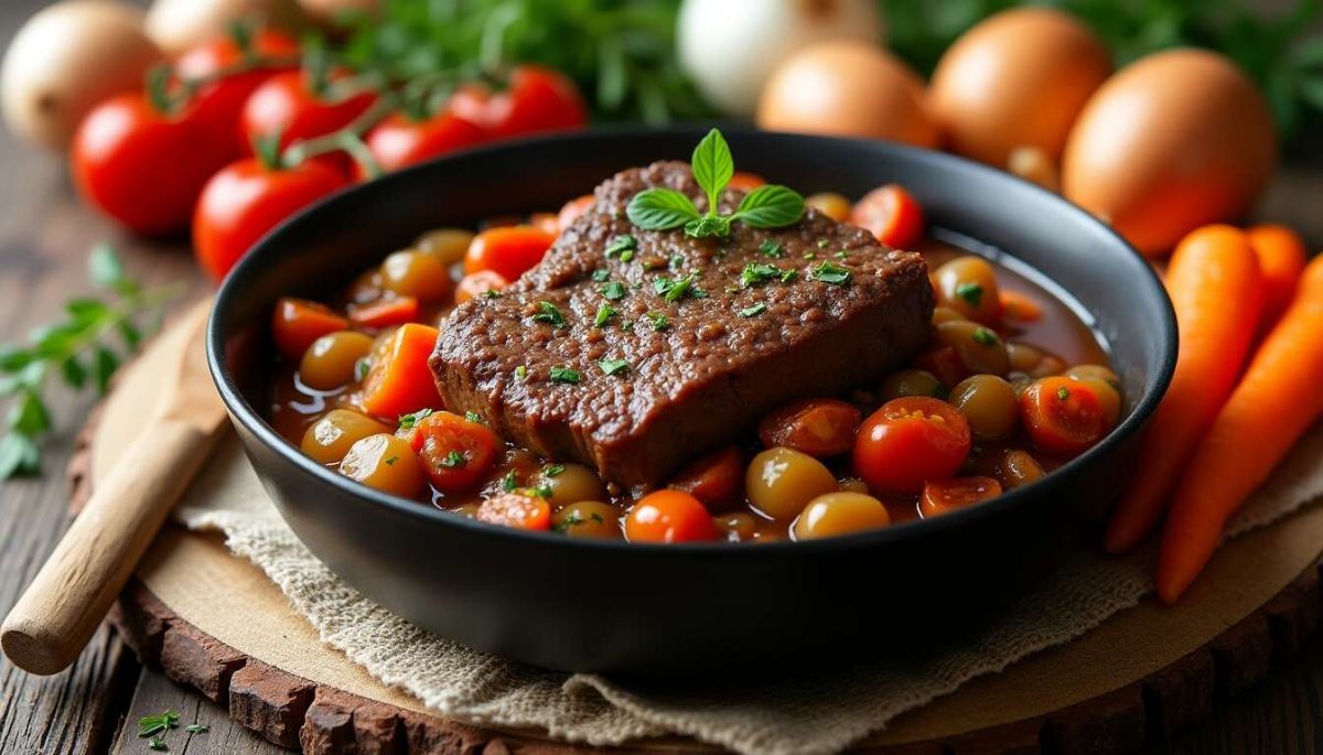 Redécouvrez le bœuf bourguignon sans vin : une recette pleine de saveurs