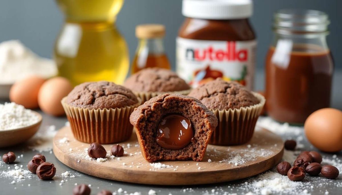 Les muffins moelleux au cœur de pâte à tartiner qui vont ravir vos papilles