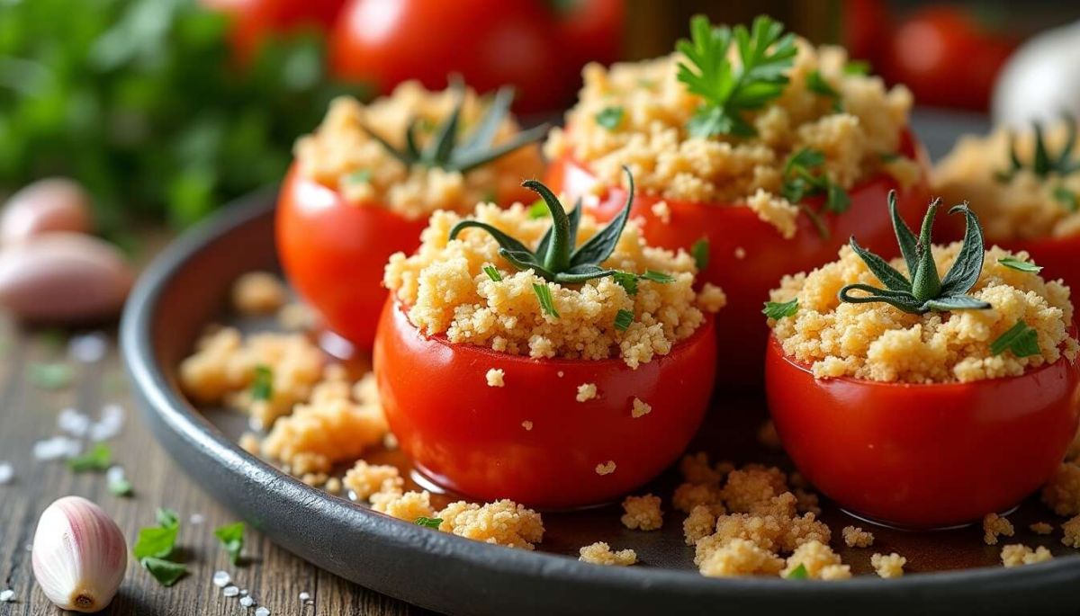 Tomates à la provençale faciles au micro-ondes